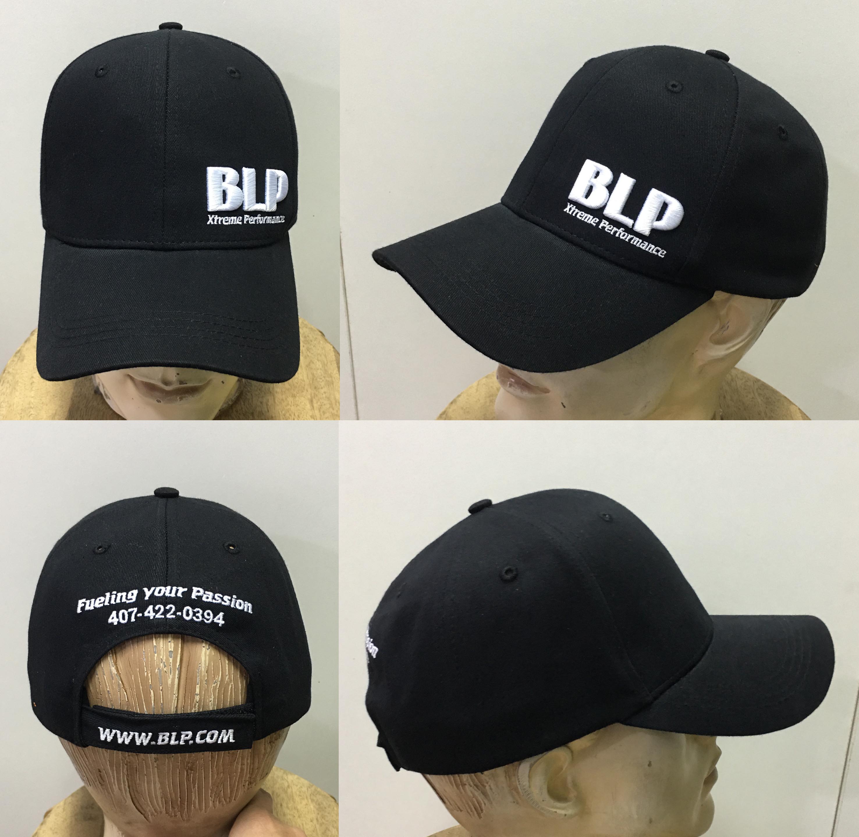 BLP Black Curved Bill Hat